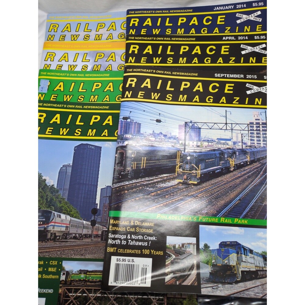 (7) Railpace News Magazines 2010-2015